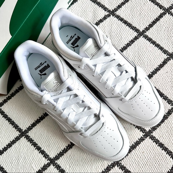 NIB Puma Slipstream Lace Up Mens White Sneakers US 10.5 - Picture 2 of 11